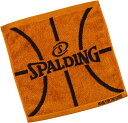 【15日はポイント10倍】 スポルディング SPALDING バスケット ジャカード スクエア タオル ボールモチーフ オレンジ バスケットボール シャワー ジ...
