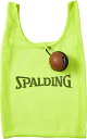 【6日までポイントアップ】 スポルディング SPALDING バスケット ボールキャリアー ライムグリーン メッシュバッグ カラビナ付き収納ポーチ バスケットボ...