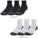 【20日までポイント15倍】 アンダーアーマー UNDER ARMOUR UAパフォーマンステック クオーター ソックス 3足セット 3P メンズ レディース クオーター丈 トレーニング 通気性 速乾性 ズレ防止 フットウェア 靴下 1379510