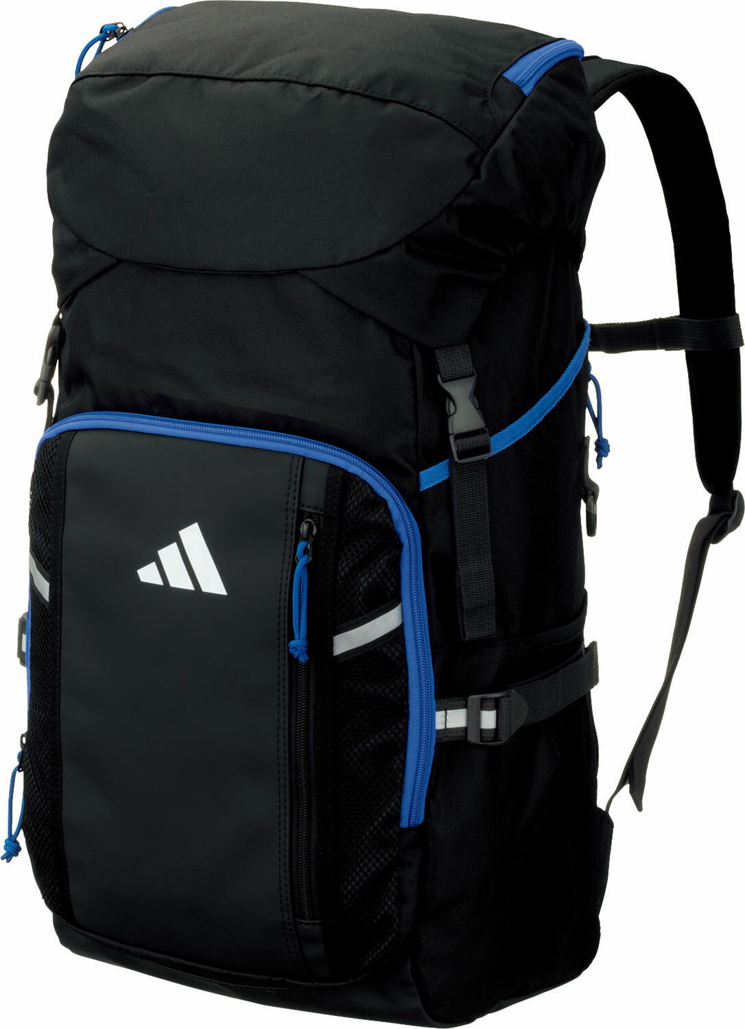 アディダス adidas サッカー ボール用デイパック 32L 黒色 青色 ブラック ブルー ブライ