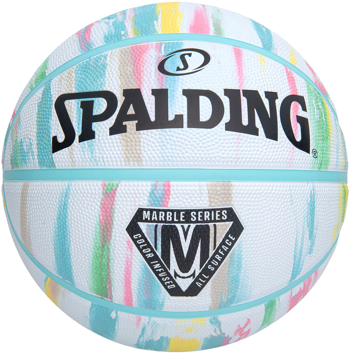 【18日はポイント10倍】 スポルディング SPALDING バスケット マーブル ホワイト パステル 85073Z