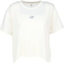 【4日20時からポイント15倍】 ニューバランス New Balance DRAPEY リラックスドショートスリーブ T シャツ レディース トレーニング フィットネス ジム 半袖 ヨガ セットアップ可能 ラウンドカット WT51133