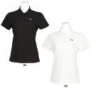 【4日20時からポイント15倍】 プーマ PUMA ESS プーマロゴ ポロシャツ レディース 女性 大人 半袖 トップス スポーティー 襟 フィットネス ワンポイント ロゴ タウンユース 普段着 日常生活 687615
