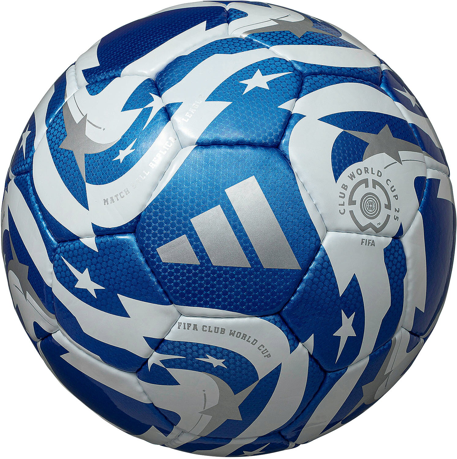 【15日はポイント全15倍】 アディダス adidas サッカー ムンディアル・デ・クルーベスFIFA 25 リーグ 5号球 青色 サッカーボール ブルー 中学生 中学生以上 高校生 検定球 手縫い 人工皮革 ADF514B