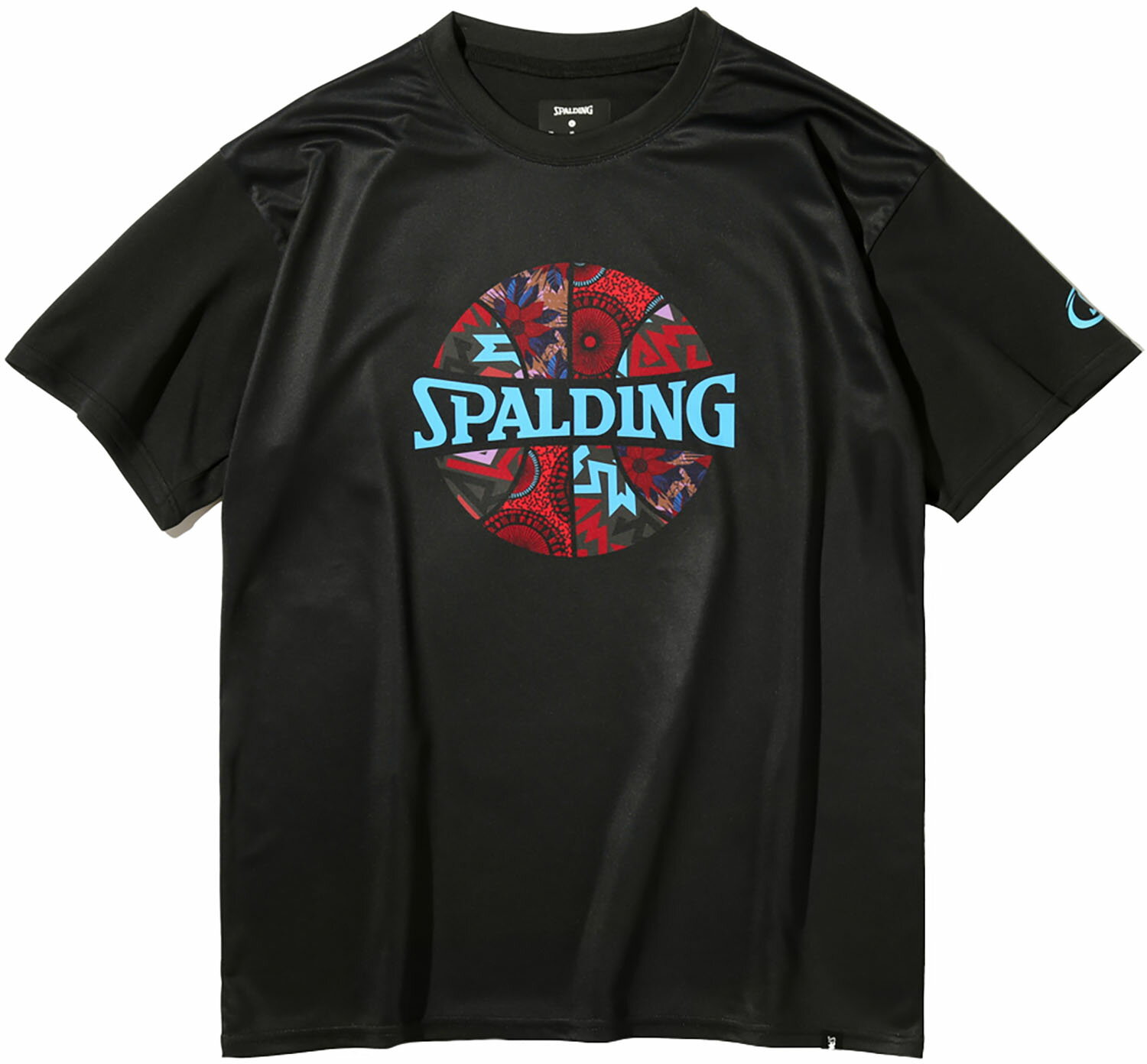 【14日10時からポイントアップ】 スポルディング SPALDING バスケット T シャツ アフリカン バティック ボールプリント SMT25001