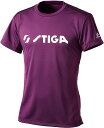 【20日はポイント10倍】 スティガ STIGA 卓球 ファイテンコラボシャツ II パープル L 1840380406