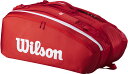 【24日20時からポイント15倍】 ウイルソン Wilson テニス SUPER TOUR WILSON RED 15PK 2025 RED WR8036601...