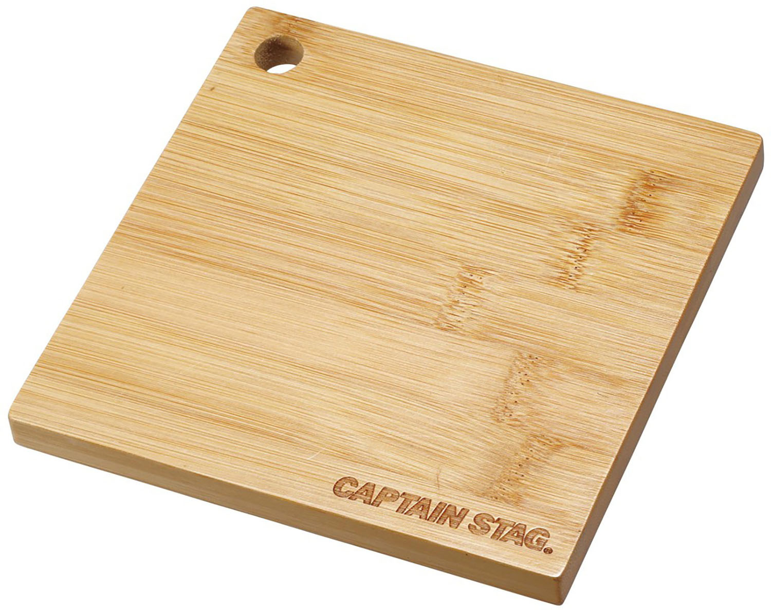 【3日20時からMAX3,000円OFFクーポン&P15倍】 キャプテンスタッグ CAPTAIN STAG アウトドア スキレット 竹製プレート スクエア UG3097