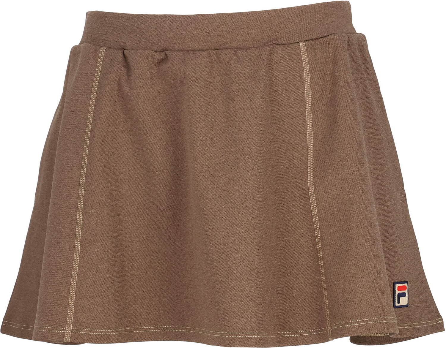 【27日2時までポイントアップ】 フィラ FILA テニス スコート レディース ウィメンズ 女性 大人 スカート ボトムス ウェア ロゴ ワンポイント フレアー デニム風 ステッチ 部活動 クラブ サークル スクール EL0226