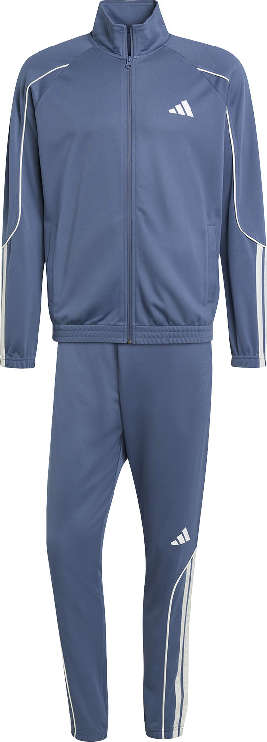 【25日はポイント10倍】 アディダス adidas スリーストライプストラックスーツ メンズ 男性 上下セット セットアップ トレーニングスーツ ジャージ ジャケット 上着 ボトムス ズボン レギュラーフィット KLG53