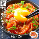 【P+2倍 09日20:00-16日9:59迄】 サーモン 珍味 北海道 ユッケ ラー油入 160g (80g×2) 紅鮭 鮭ルイベ漬 塩辛 石狩漬 パック 小...
