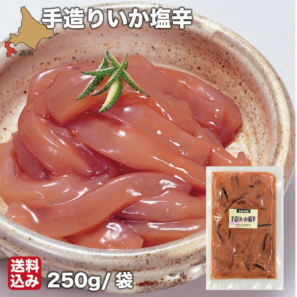 母の日 函館 竹田食品 手造り いか塩辛 250g×3 塩から 冷蔵 珍味 海産物 おつまみ 北海道 お土産 人気 通販 送料無料