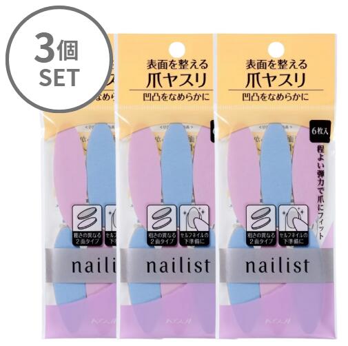 【3個セット】ネイリスト ネイルラブペーパー 6枚入り 2AL6839