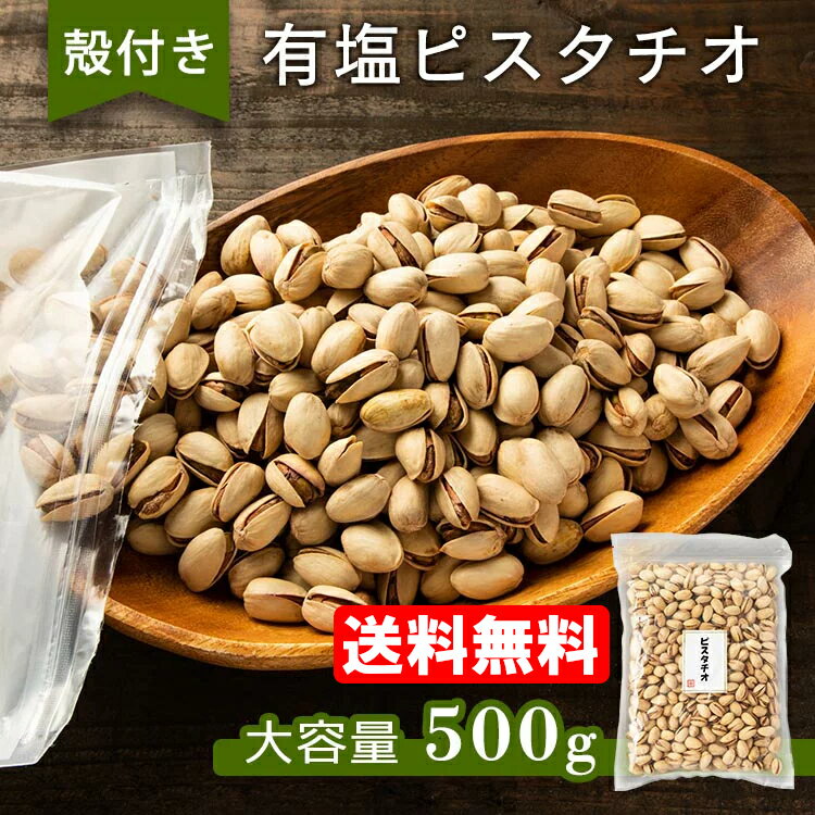 ピスタチオ 500g 有塩 うすしお味 素焼き  殻付き 殻有り