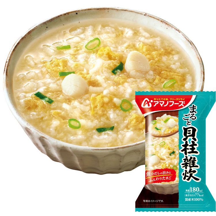 アサヒグループ食品アマノフーズアサヒアマノ天野ドライFDみそ汁ローリングストック保存食【4個】フリーズドライ雑炊
