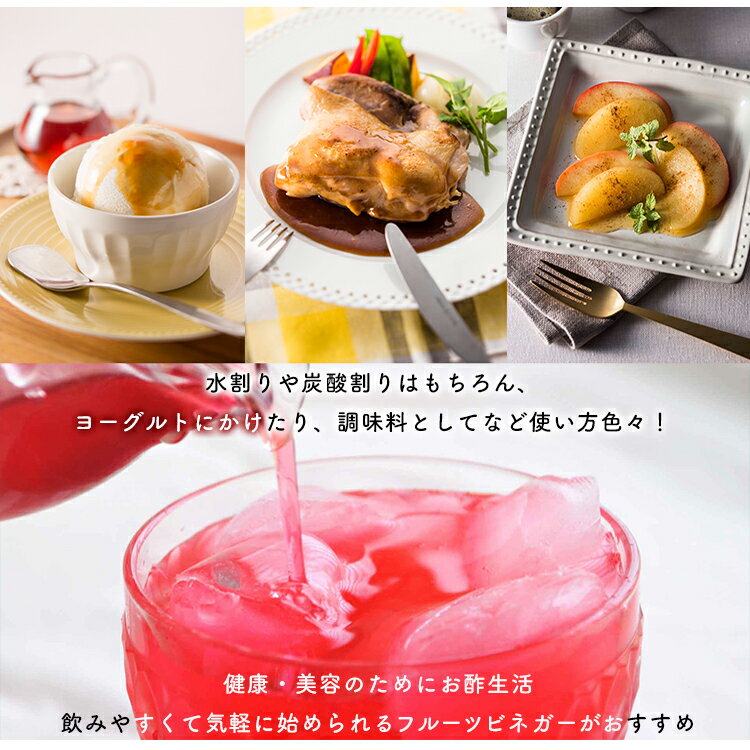 【6本セット】フルーツビネガー全種セットFV-30A内堀フルーツビネガー飲用酢りんご酢ざくろぶどうとブルーベリーレモンライム水割り炭酸割飲む酢【D】