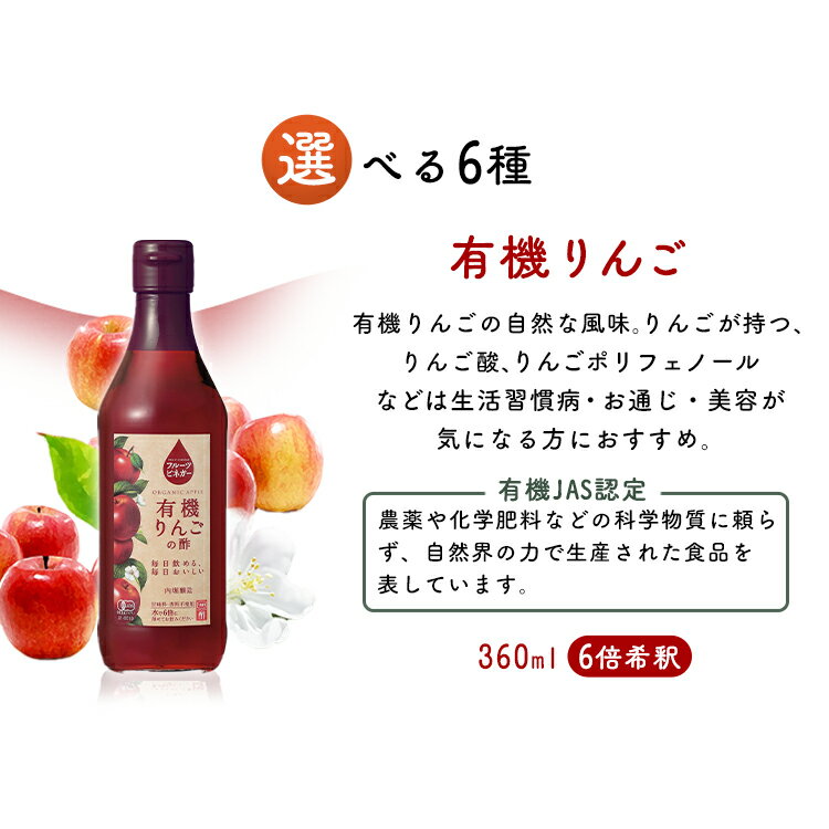 【6本セット】フルーツビネガー全種セットFV-30A内堀フルーツビネガー飲用酢りんご酢ざくろぶどうとブルーベリーレモンライム水割り炭酸割飲む酢【D】