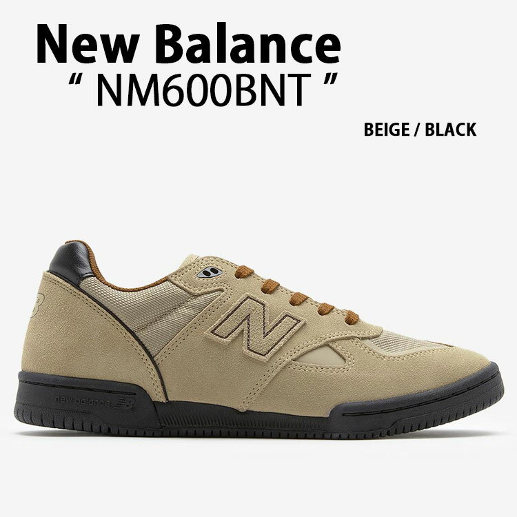 New Balance ニューバランス スニーカーNUMERIC NM600BNT BEIGE BLACK シューズ ベージュ ブラック スエード スケートシューズ メンズ 【中古】未使用品
