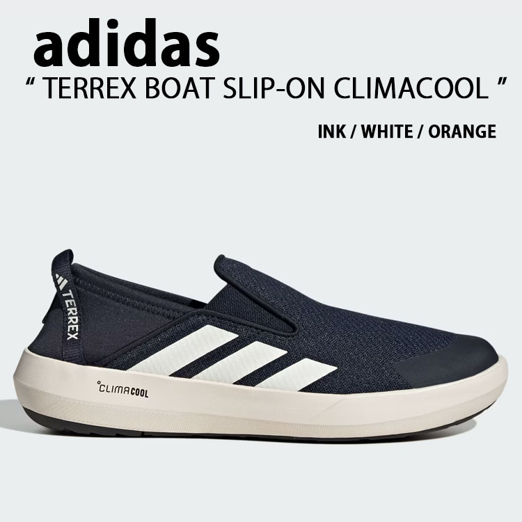 adidas originals アディダス スニーカー TERREX BOAT SLIP-ON CLIMACOOL JI3503 NAVY WHITE ORANGE シ..