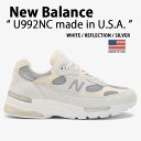New Balance ニューバランス スニーカー U992NC WHITE SILVER made in USA シューズ アメリカ NewBalance992 ホワイト シルバー メンズ レディース【中古】未使用品