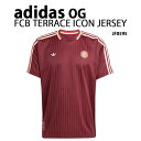 adidas originals アディダス 半袖 ジャージ Tシャツ FCB FC TERRACE ICON JERSEY JF0595 SHADOW RED...