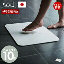 【365日出荷&当店限定特典付】soil 珪藻土 バスマット 日本製 BATH MAT light reversible ノンアスベスト ソイル ライト リバーシブル 両面使える 割れにくい 足拭きマット 吸水 速乾 石綿なし おしゃれ お手入れ簡単 国産 老舗