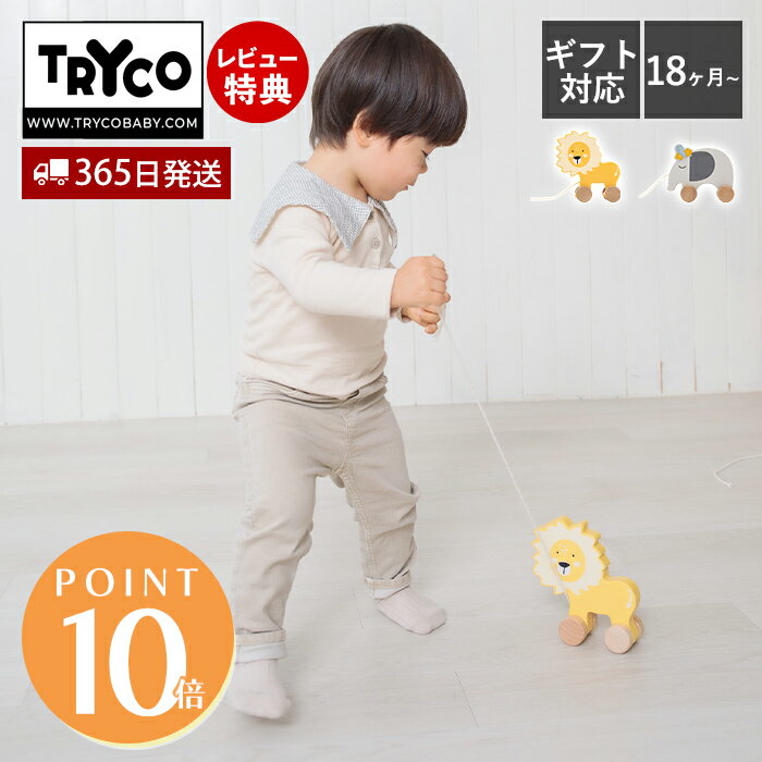 【365日出荷&当店限定特典付】プルトイ 引っぱるおもちゃ 木製 木のおもちゃ 歩行練習 知育 北欧 シンプル おしゃれ CE 子供 室内 遊び パステルカラー...