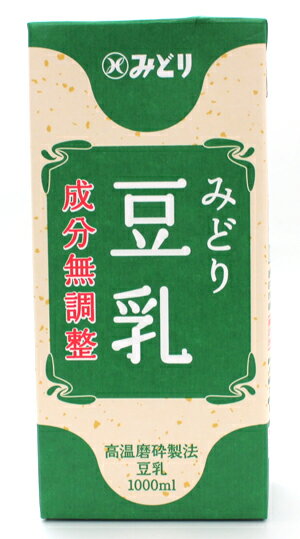 九州乳業 みどり豆乳 成分無調整 1000ml/1L