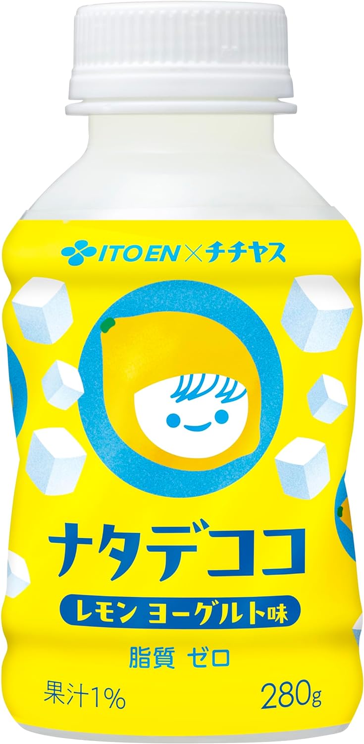 ※48本（2ケース）まで1個口分の送料で発送可能です。 ●さわやかなレモンヨーグルト風味の乳性飲料です。 ●小腹が空いた時にもぴったり。 ●ナタデココのプリッとした食感を楽しんでください。 ●糖質ゼロ 内容量 PET280g×24本（1ケース） JANコード 4901085647295（ケース＝4901085647301） 栄養成分(100g当たり) エネルギー：45kcal、たんぱく質：0.2g、脂質：0g、炭水化物：11.1g、食塩相当量：0.07g、カリウム：10mg 製造者、販売者 株式会社伊藤園当店では実店舗でも販売しております。 在庫には注意していますが、注文して頂いた時点で在庫切れの場合もございます。