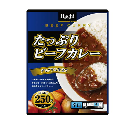 ハチ食品 たっぷりビーフカレー〔辛口〕250g