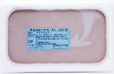 [冷凍] めいらく 業務用アイス チョコレート 4L×3個（1ケース）