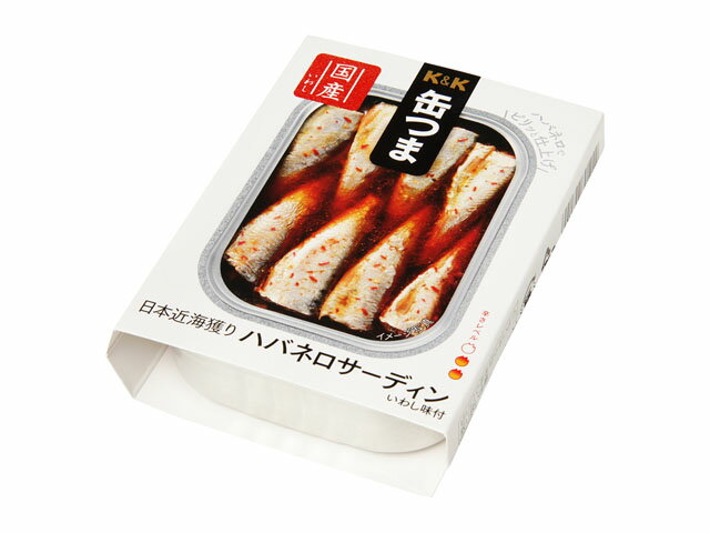 K&K 缶つま 日本近海獲り ハバネロサーディン 105g×24缶