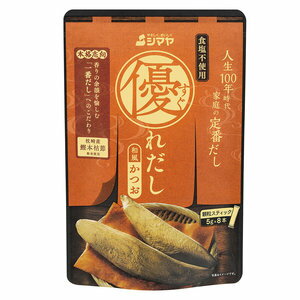 ※64袋まで1個口分の送料で発送可能です。 枕崎産鰹本枯節を使用し、「一番だし」の味わいを追求した食塩不使用の顆粒タイプのだしの素です。鰹本枯節は、丁寧な血合い抜き、4回のカビ付けと天日干しで仕上げたもので、雑味がなく厚みのある洗練されたうま味が特長です。環境に配慮し、プラスチック使用量を削減した紙製パッケージを使用しています。 内容量 40g（5g×8本） 原材料 かつおぶし粉末（国内製造）、発酵調味料、かつおぶしエキス粉末（かつおぶし、でん粉分解物）、砂糖、でん粉分解物、でん粉 栄養成分表示 本品1g（みそ汁1杯分）あたり　エネルギー：3.87kcal 、たんぱく質：0.30g 、脂質：0.02g 、炭水化物：0.63g、食塩相当量0.01g 、リン5.6mg 、カリウム5.0mg 賞味期限 製造から1年 保存方法 直射日光を避け常温で保存当店では実店舗でも販売しております。 在庫には注意していますが、注文して頂いた時点で在庫切れの場合もございます。