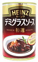 ハインツの業務用デミグラスソースは1970年の発売以来、ホテルやレストランの洋食で親しまれてきました。特選はそんなお店の味わいがご家庭で楽しめる本格派のソースです。赤ワインとフォン・ド・ヴォーを贅沢に使用した上質なソースでシチューや肉料理が一段とおいしく仕上がります。 内容量 290g×12缶（1ケース） 名称 デミグラスソース 原材料 小麦粉、赤ワイン、トマトペースト、炒めたまねぎ、フォン・ド・ヴォー、ラード、酵母エキス、野菜（にんじん、セロリ）、ビーフエキス、にんじんエキス、ゼラチン、砂糖、ポークエキス、ビーフ風味エキス、たまねぎエキス、とうもろこし油、チキンエキス、たん白加水分解物、香辛料、カラメル色素、増粘剤（加工デンプン）、調味料（アミノ酸等）、（原材料の一部に大豆を含む） 栄養成分表示 （100gあたり）　エネルギー 85kcal、たんぱく質 4.8g、脂質　2.9g、炭水化物 9.9g、ナトリウム　350mg、食塩相当量　0.9g 原産地 ニュージーランド 保存方法 直射日光を避け常温で保存 輸入者 ハインツ日本株式会社当店では実店舗でも販売しております。 在庫には注意しておりますが、ご注文を頂いた時点で在庫切れになる場合もございます。