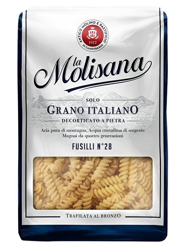 ラ モリサーナ フジッリ ブロンズ (No.28)500g×24袋 ※他商品の同梱不可
