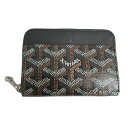 ≪新品≫正規品 GOYARD ゴヤール 財布 ラウンドファスナー コインケース パース ジップ カード 黒 ブラック 箱 リボン ラッピング