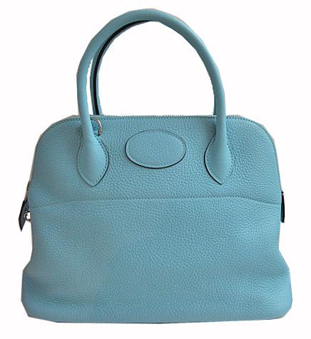 ≪送料無料≫ HERMES エルメス ボリード 31cm トリヨンクレマンス ブルーアトール シルバー金具 Bolide 31 Taurillon Clemence