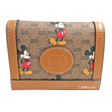 【最大3万円OFFクーポン配布中!】≪新品≫GUCCI グッチ DISNEY × GUCCI ディズニー × グッチ ミッキー プリント GG カードケース ウォレット ミニ財布 コイン 紙幣入れ付き 2020年限定コラボ ミッキースペシャルパッケージ 箱 リボン ショッパー ラッピング