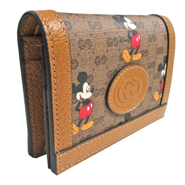 【最大3万円OFFクーポン配布中!】≪新品≫GUCCI グッチ DISNEY × GUCCI ディズニー × グッチ ミッキー プリント GG カードケース ウォレット ミニ財布 コイン 紙幣入れ付き 2020年限定コラボ ミッキースペシャルパッケージ 箱 リボン ショッパー ラッピング