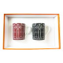 ≪ 新品 ≫ HERMES エルメス マグカップ　ペア　Hデコ　アッシュデコ シリーズ 300ml HERMES　Magu Hdeco pair black / Rouge ブラック　ルージュ プレゼント　レア！