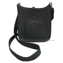 ≪新品≫ エルメス エヴリン 16 Mini TPM アマゾン 黒 ブラック シルバー金具 トリヨン ショルダーバッグ Hermes Evelyne 16 TPM Black/Silver harswear エブリン