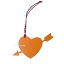 ≪ 新品 ≫ エルメス プティアッシュ チャーム ハート＆矢　オレンジ　ライトピンク 箱 リボン ラッピング　Hermes Petit H charm Heart ＆　arrow Orange Light Pink