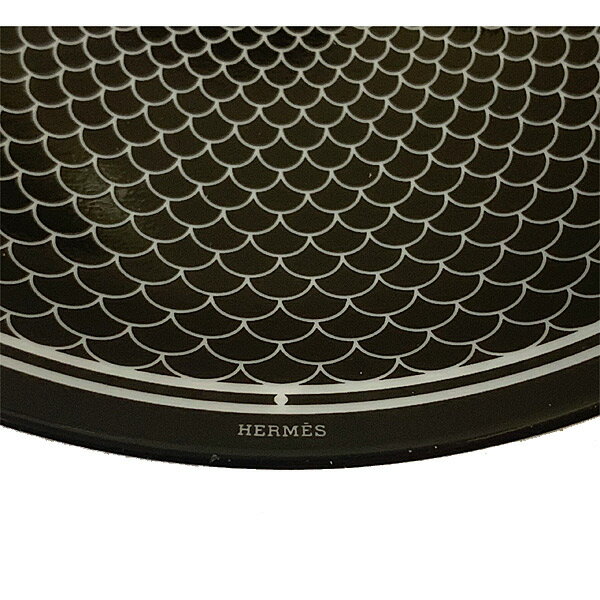≪ 新品 ≫ HERMES エルメス Hデコ　アッシュデコ シリーズ パン プレート　14cm 白 ...