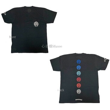 ≪新品≫正規品 クロムハーツ メンズ Tシャツ 黒 ブラック バック マルチカラー ホースシュー Lサイズ Chrome hearts 2212-304-0807