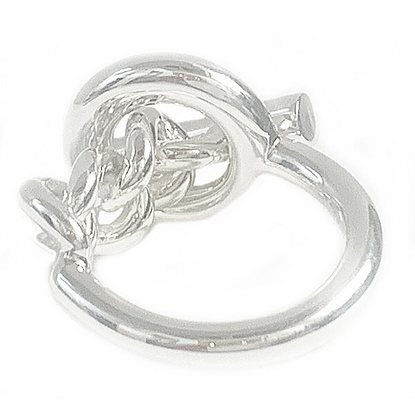 ≪Brand new≫ HERMES Croisette GM Ring 57 (Japanese size 17) Silver SV925 Box R...