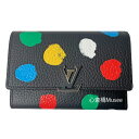  Vi  CBg Ԝ\ R{ LV ~ YK |gtHCEJvV[k RpNg M81963  LOUIS VUITTON YAYOI KUSAMA WALETTE CAPUCINE COMPACT Black Bg ~jz Avg hbg g   bsO