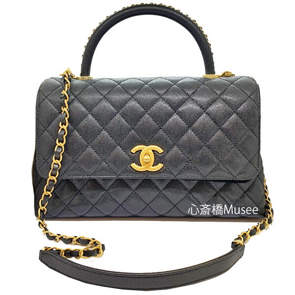 ≪ 新品 ≫ CHANEL シャネル ココハンドル トップハンドル フラップバッグ 29 2way 黒 ブラック ゴールド金具 マトラッセ キャビア 2023年 23P A92991 B10382 94305 ショルダーバッグ ハンドバッグ Black Gold COCO handle bag Hrap Bag With Hand ココ