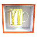 ≪ 新品 ≫ HERMES エルメス ソレイユ ドゥ エルメス シリーズ マグカップ 300ml No.2 イエロー ホワイト HERMES Magu Soleil d’Herms mug n°2 Yello 箱 リボン ショッパー ラッピング