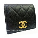  Vi  CHANEL Vl }gbZ ܂z ~j AP3519 B13703 z X[ EHbg LrA  ubN S[h Mini wallet Black Gold Big CC}[N