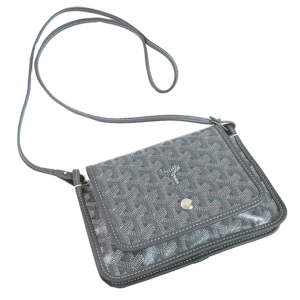 ≪Brand new≫ GOYARD Goyard PLUMET POCKET WALLETE Gris Grey Shoulder Wallet Shopper Ribbon Wrapping Genuine ≪新品≫正規品 GOYARD ゴヤール プリュメ PLUMET ポーチウォレット 財布 グリス グレー ショッパー リボン ラッピング
